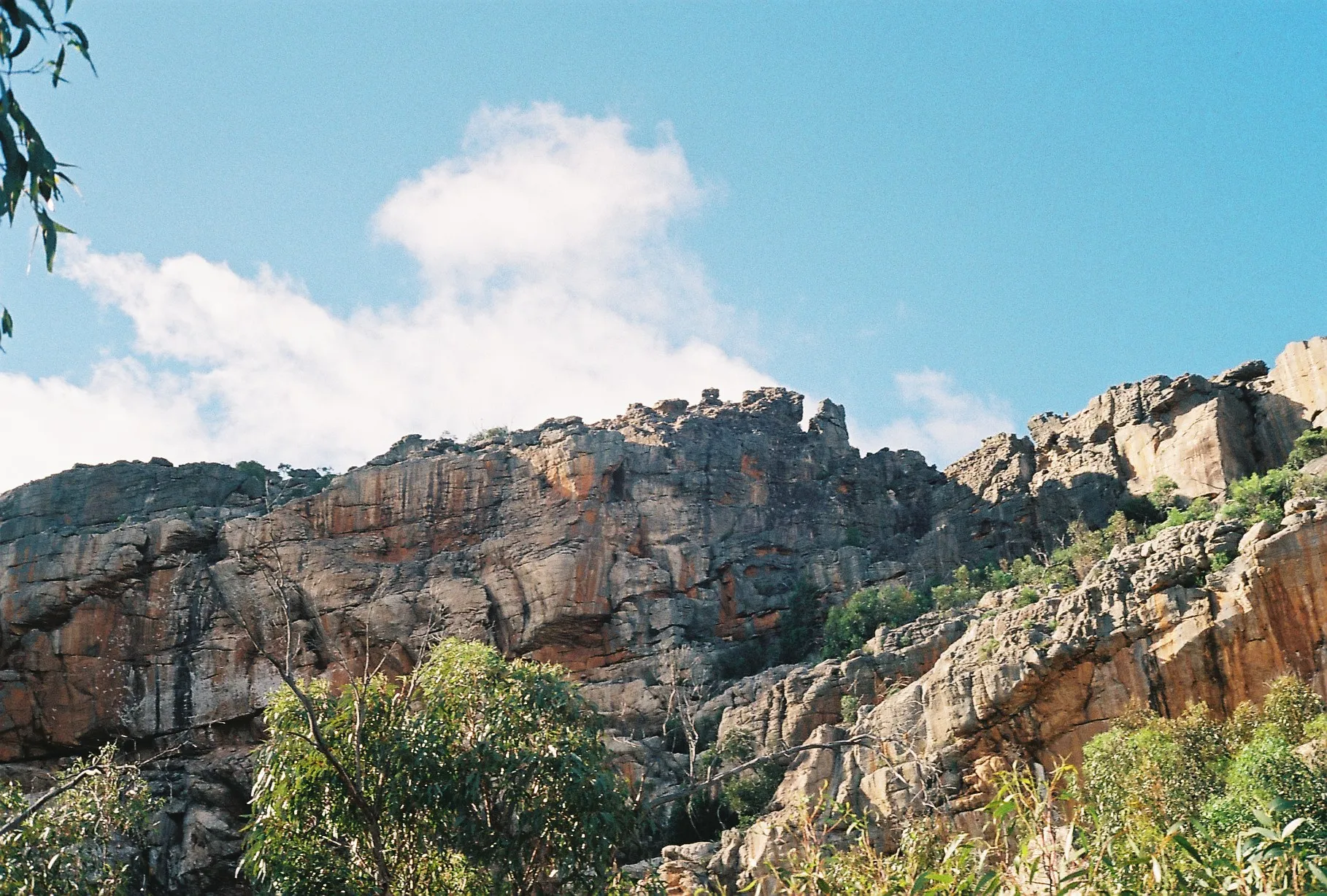 Cliff face in the Grampian Mountains Victoria, Australia
